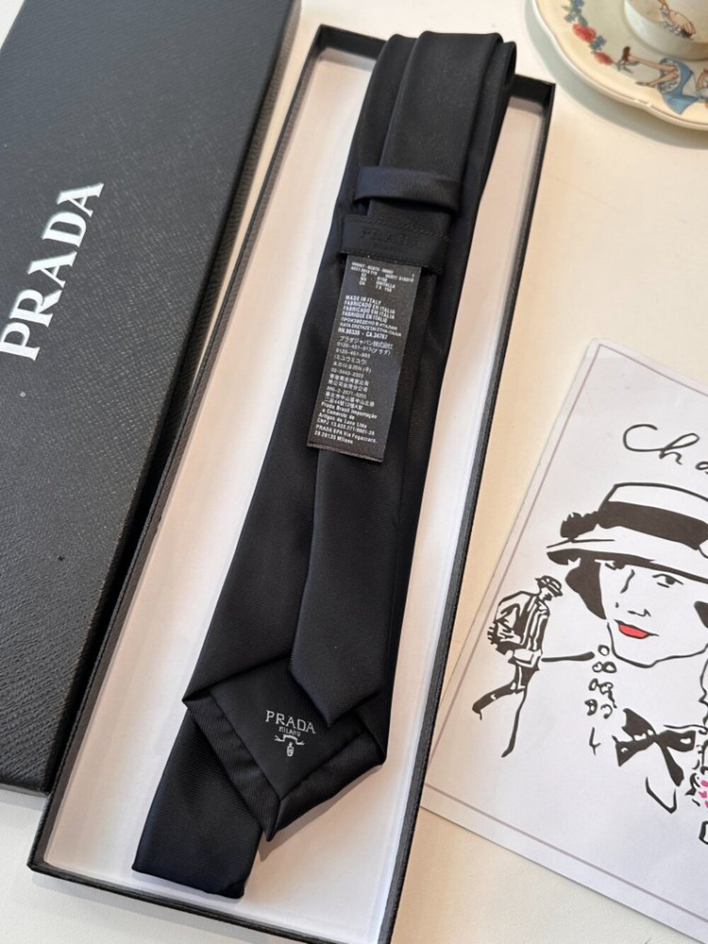 🖤Prada black tie, unisex comes with a gift box - Picture 5 of 5